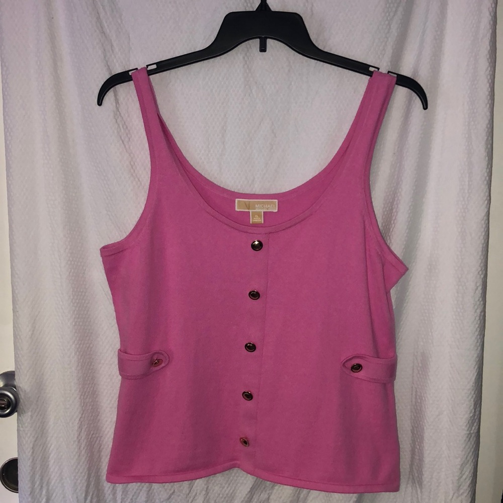 Pink Michael Kors Tank/Vest with Gold Hardware